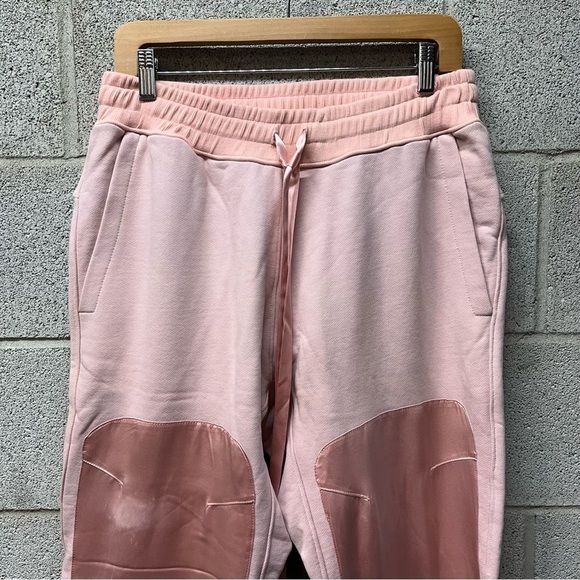 Nahmias Pink Silk Trim Sweatpants - Picture 2 of 8